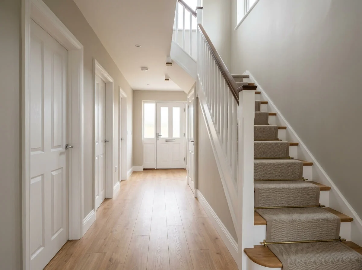 Completed hallway decorating in Warrington
